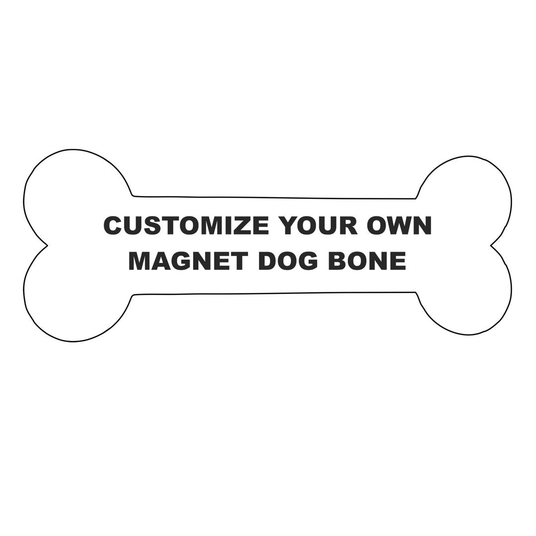 Custom Photo Dog Bone Magnet - Create Your Own