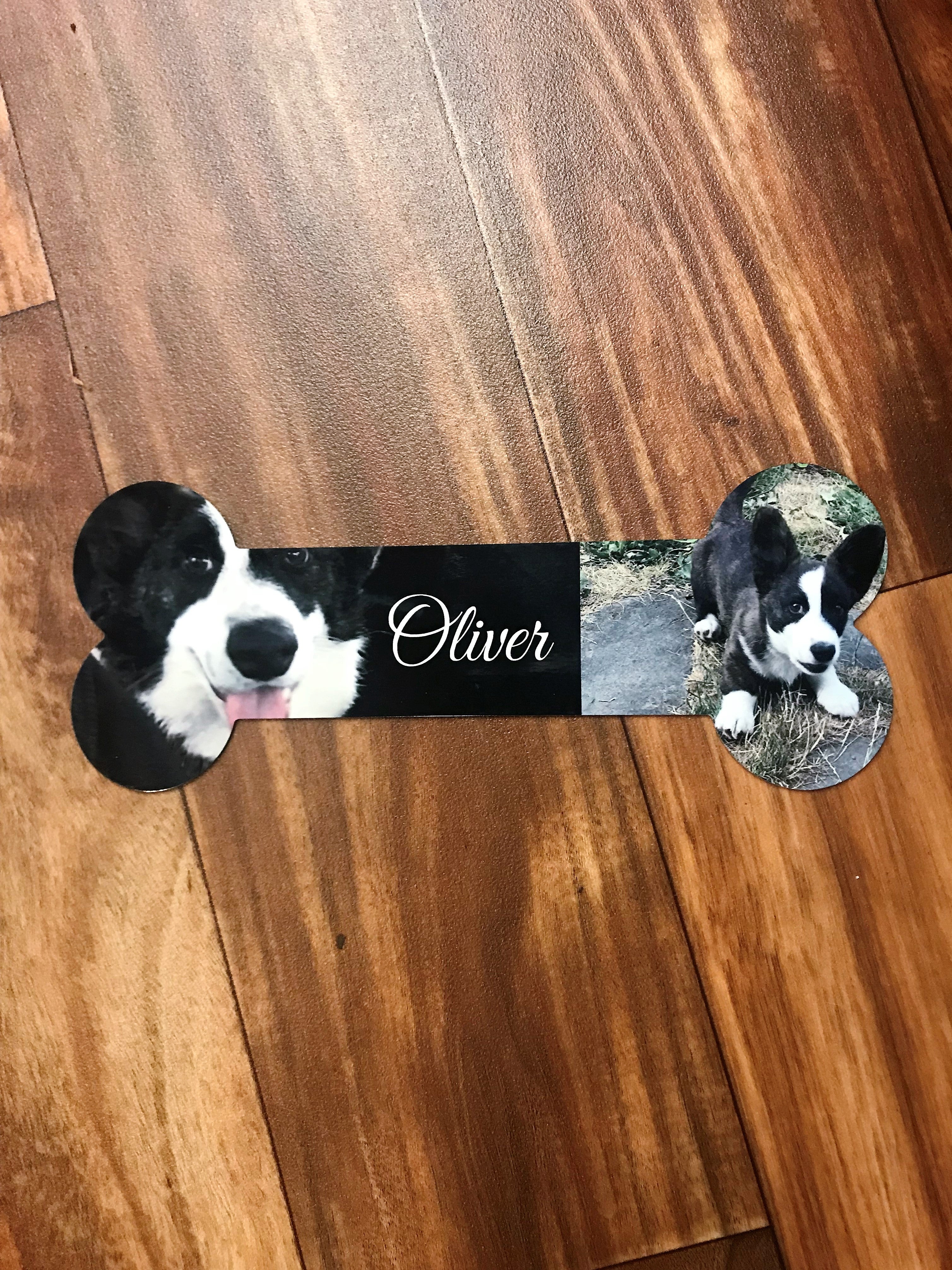 Custom Photo Dog Bone Magnet - Create Your Own