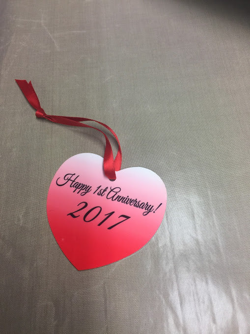 Custom Photo Heart Shaped Ornament - Double Sided