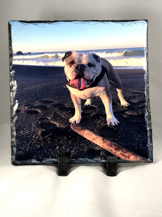 Personalized Pet Memorial Photo Slate - Custom Design