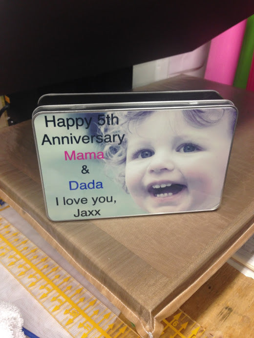 Personalized Rectangle Cookie Tin - Design Your Own