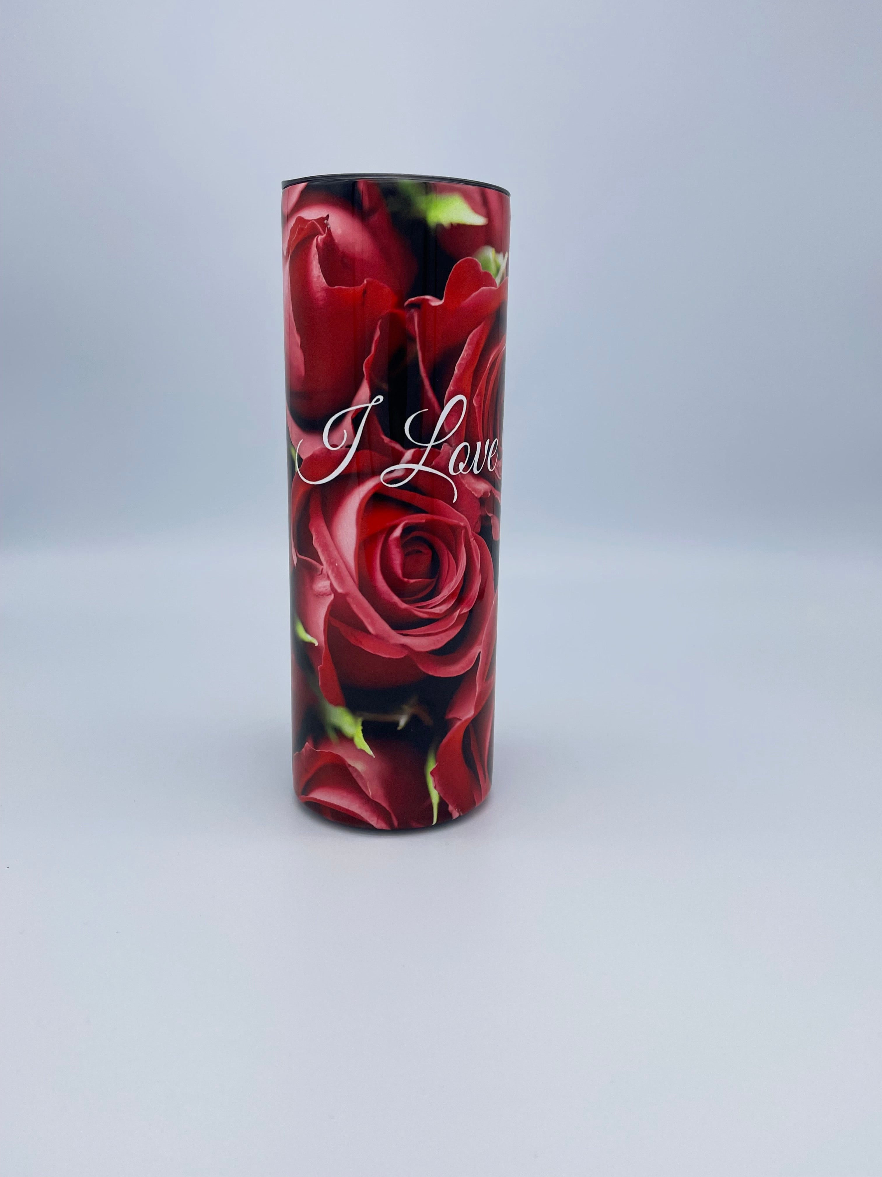 20 oz Travel Mug - I Love You with Roses Wrap