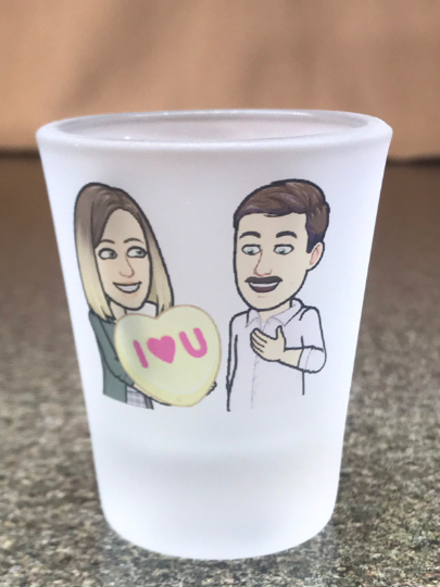 Personalized Frosted Shot Glass - Design Your Own