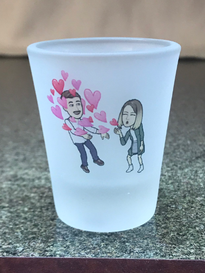 Personalized Frosted Shot Glass - Design Your Own