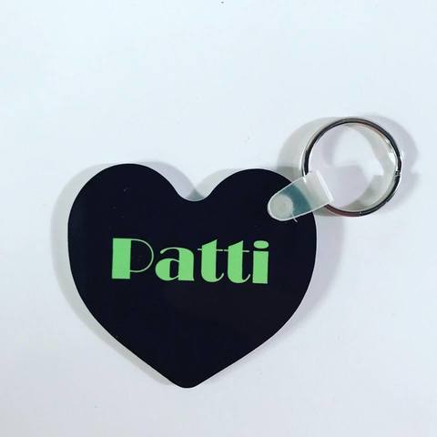 Personalized Heart Shaped Photo Keychain - Double Sided