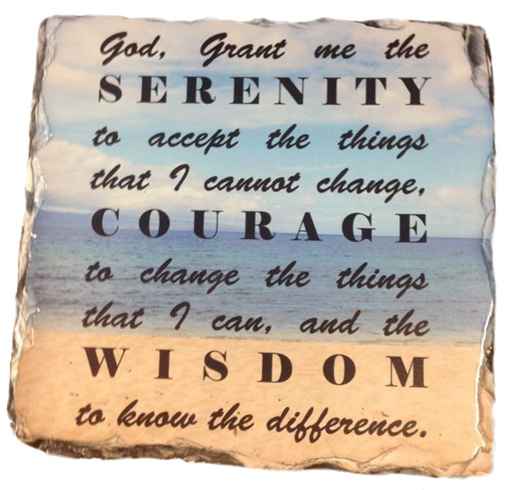 Sober Serenity Prayer Slate - Inspirational Decor